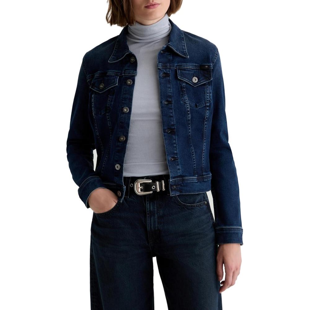 imageAG womens Robyn Fitted Denim JacketSide Effect