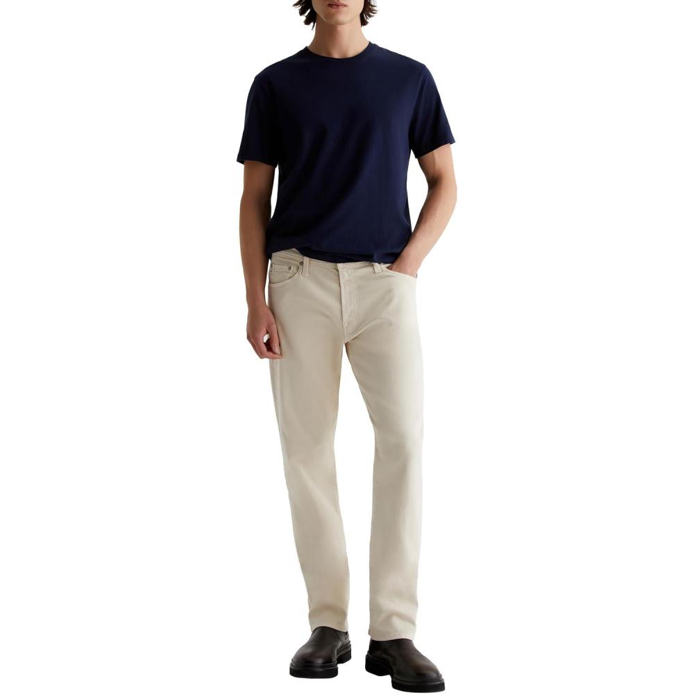 imageMens Everett Slim Straight Jean1 Year Ivory Cream