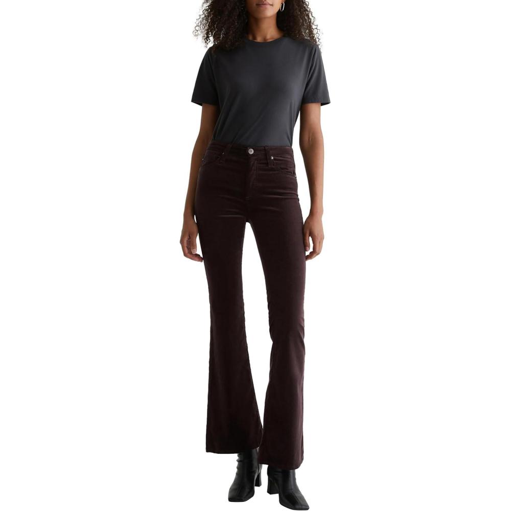 imageWomens Farrah Mid Rise Bootcut JeanAmaretto Noir