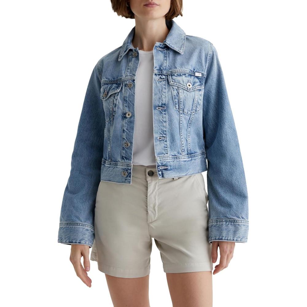 imagewomens Isa Cropped Trucker JacketIntuition