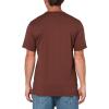 AG Adriano Goldschmied Mens Bryce Classic S/S Crew Neck T-Shirt(Dark Walnut)