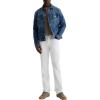 AG Adriano Goldschmied Men’s Everett Slim Straight Linen Pant(Pristine)