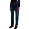 AG Adriano Goldschmied Womens Brinley Mid Rise Straight(Midnight Sun)