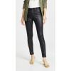 AG Adriano Goldschmied Women’s Farrah Leatherette High-Rise Skinny Fit Ankle Pant(Leatherette Super Black)