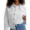 AG Adriano Goldschmied Women’s Robyn Fitted Denim Jacket(White)