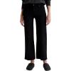 AG Adriano Goldschmied Women’s Saige Mid Rise Wide Leg Crop in Super Black(Super Black)