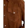 AG Adriano Goldschmied mens Elias Relaxed Western Shirt Jacket(Canyon Amber)