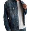 AG Adriano Goldschmied mens Sid Pleated Denim Trucker Jacket(19 Years Garden Grove)