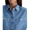 AG Women’s Lenny Relaxed Shirt(Salt Water)