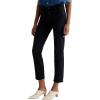 AG Womens Mari Mid Rise Slim Straight Crop Jean(Sulfur Black)