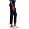 AG Womens Mari Mid Rise Slim Straight Crop Jean(Sulfur Black)