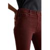 AG Women’s Mari Mid Rise Slim Straight Jean(Bordeaux Rouge)