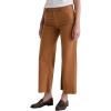 AG Womens Saige Mid Rise Wide Leg Crop(Ginger)