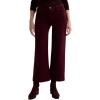 AG Womens Saige Mid Rise Wide Leg Crop(Winery)