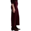 AG Womens Saige Mid Rise Wide Leg Crop(Winery)