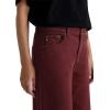 AG Womens Saige Mid Rise Wide Leg(Cranberry)