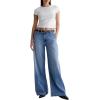 AG Womens Stella Mid Rise Wide Leg Palazzo Jean(Escalate)