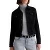 AG womens Robyn Fitted Denim Jacket(Super Black)