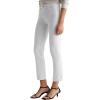 Womens Mari Mid Rise Slim Straight Crop Jean(Gallery White)