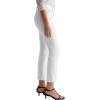 Womens Mari Mid Rise Slim Straight Crop Jean(Gallery White)