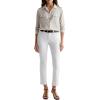 Womens Mari Mid Rise Slim Straight Crop Jean(Gallery White)