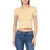 AG Adriano Goldschmied Women’s Hutton Crew(Pencil Stripe Aspen Yellow/Ex-)