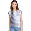 AG Adriano Goldschmied Women’s Lyra Crew(True White/Navy)