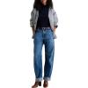 AG Adriano Goldschmied Women’s Mercer High Rise Cuffed Barrel Jean in Nouveau(Nouveau)
