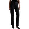 AG Women’s Brinley Mid Rise Straight(Super Black)