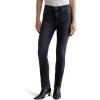 AG Women’s Mari Mid Rise Slim Straight Jean(8 Years Black Salt)