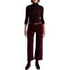 AG Womens Saige Mid Rise Wide Leg Crop(Winery)