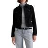 AG womens Robyn Fitted Denim Jacket(Super Black)