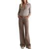 Womens Adria Low Rise Baggy Wide Leg(Sulfur Taupe Grey)
