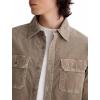 AG Adriano Goldschmied Mens Curtis Classic Fit Work Shirt(Sulfur Industrial Taupe)