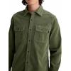 AG Adriano Goldschmied Mens Curtis Classic Fit Work Shirt(Sulfur Urban Green)