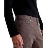 Mens Everett Slim Straight Sueded Sateen Pant(Berry Brown)