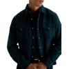 Mens Huston Western Shirt(Deep Teal)