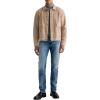 mens Sid Pleated Trucker Jacket(Beige)