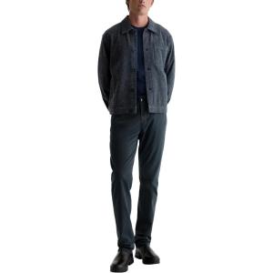 Mens Everett Slim Straight Sueded Sateen Pant(Sulfur Melange Smoke)