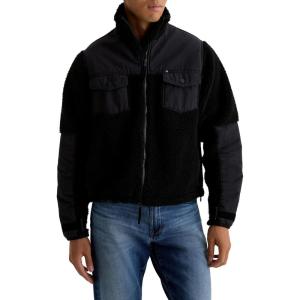 mens Wylie Relaxed Fleece Jacket(Black)