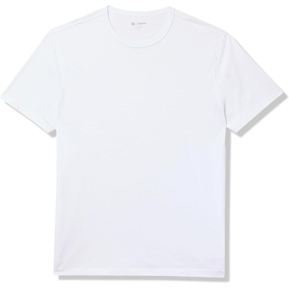 imageAG Adriano Goldschmied Mens Bryce Classic SS Crew Neck TShirtTrue White