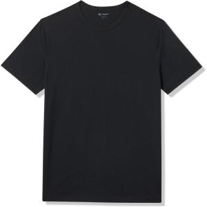 AG Adriano Goldschmied Mens Bryce Classic S/S Crew Neck T-Shirt(True Black)