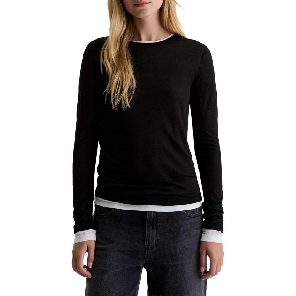 imageWomens Eleni Doubled Layered TopSuper BlackPowder