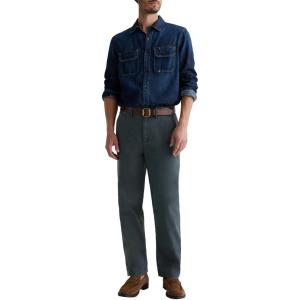 AG Jeans Mens Archie Straight Trouser Pant(Sulfur Grey Steel)