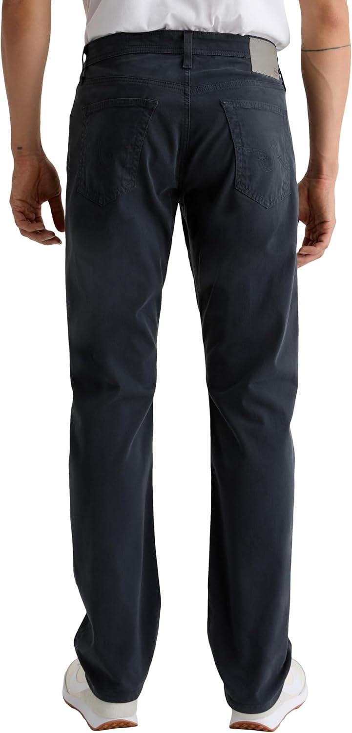 imageAG Adriano Goldschmied Mens Graduate Tailored Sueded Italian Twill PantsGrey Steel