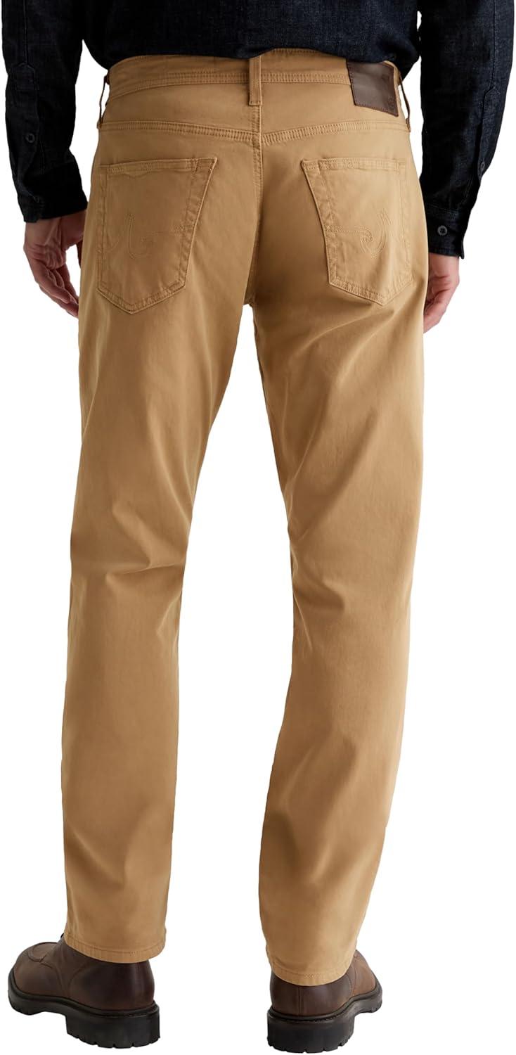imageAG Adriano Goldschmied Mens Graduate Tailored Sueded Italian Twill PantsSummit Khaki
