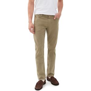 AG Adriano Goldschmied Men’s Graduate Tailored Sueded Italian Twill Pants(Industrial Taupe)