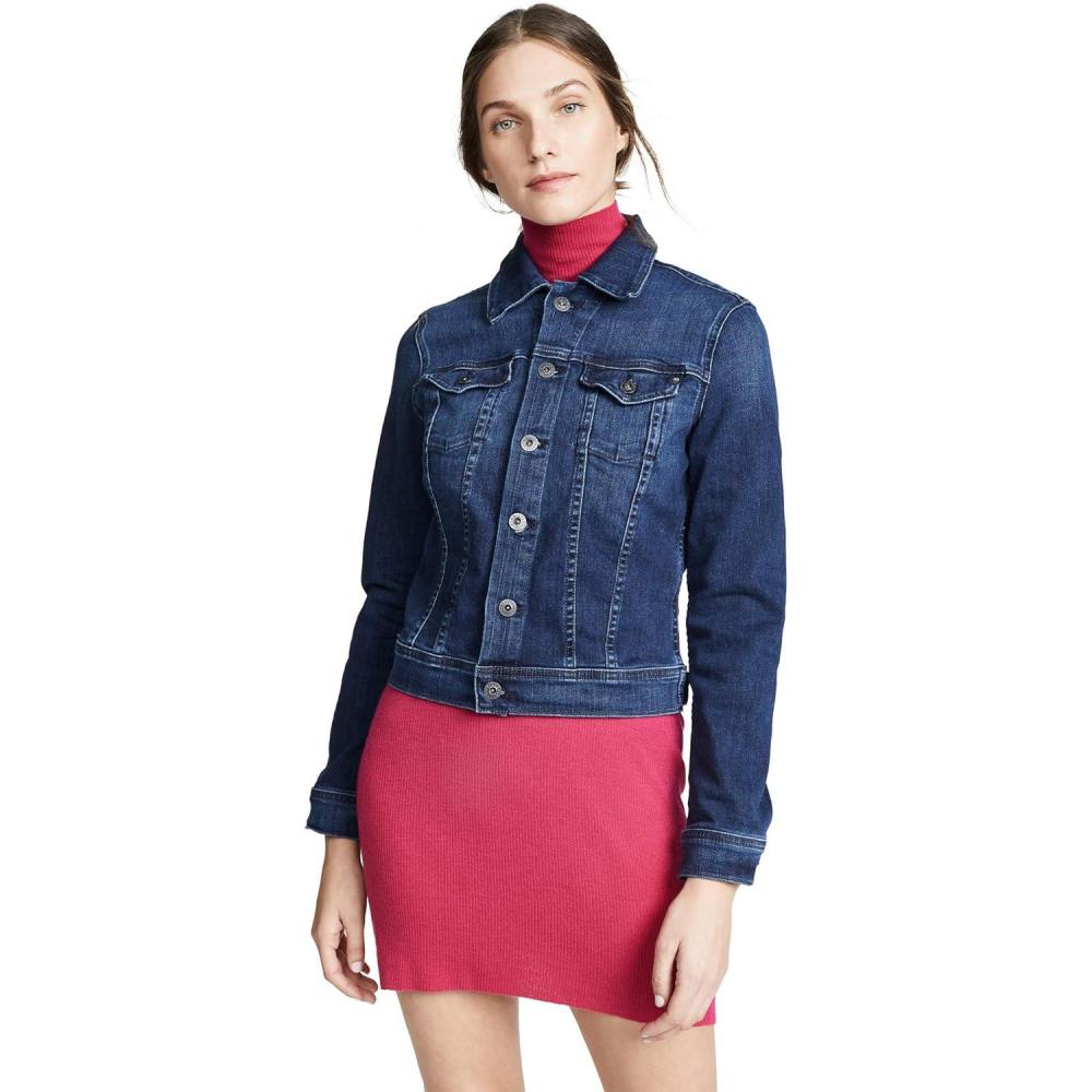 imageAG Adriano Goldschmied Womens Robyn Fitted Stretch Jean JacketPinnacle Blue