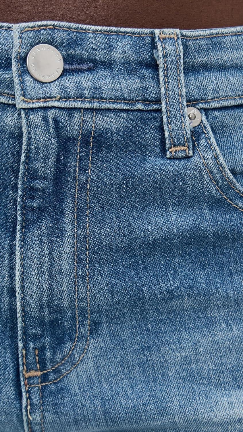 imageAG Adriano Goldschmied Womens Saige Mid Rise Wide Leg JeansBisou