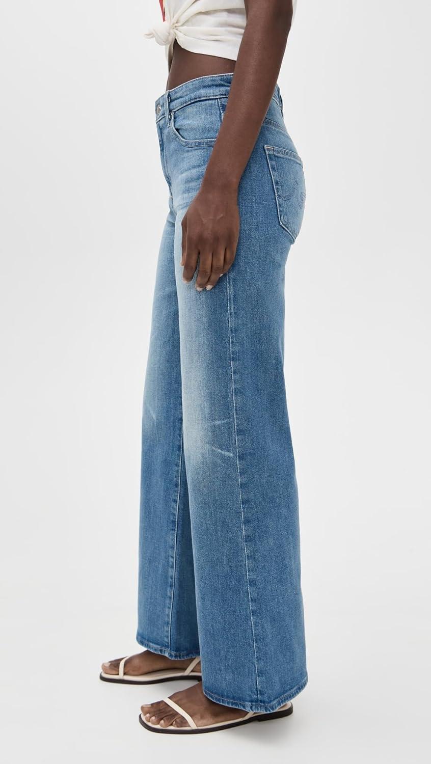 imageAG Adriano Goldschmied Womens Saige Mid Rise Wide Leg JeansBisou